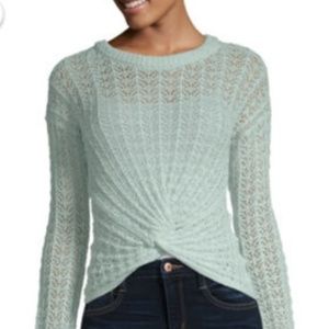 Love More Front Knot Sweater
